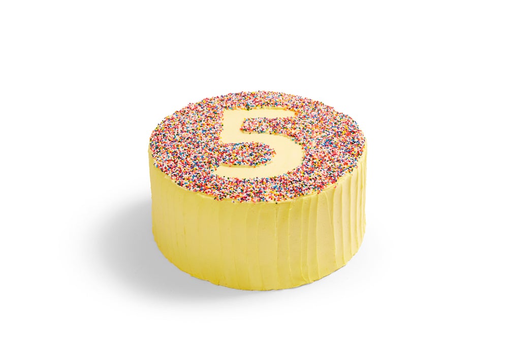 Vanilla Number Cake