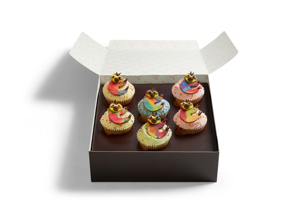 Rainbow Sloth Cupcakes
