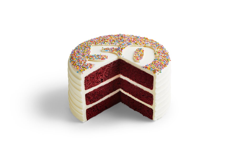 Red Velvet Number Cake