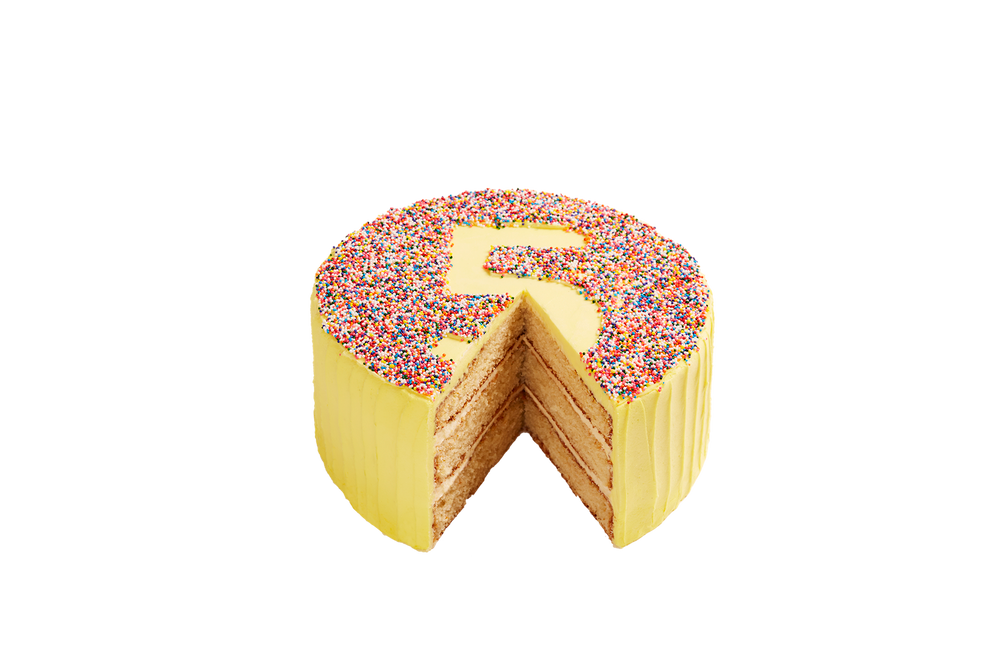 Vanilla Number Cake
